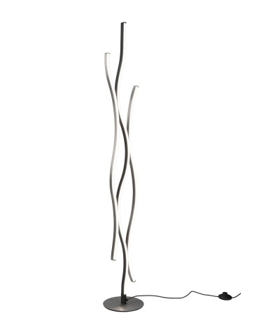 TRIO BLAZE Floor LED 1x28W 2300-4000K 3250lm Dimmable silver/black 441210305