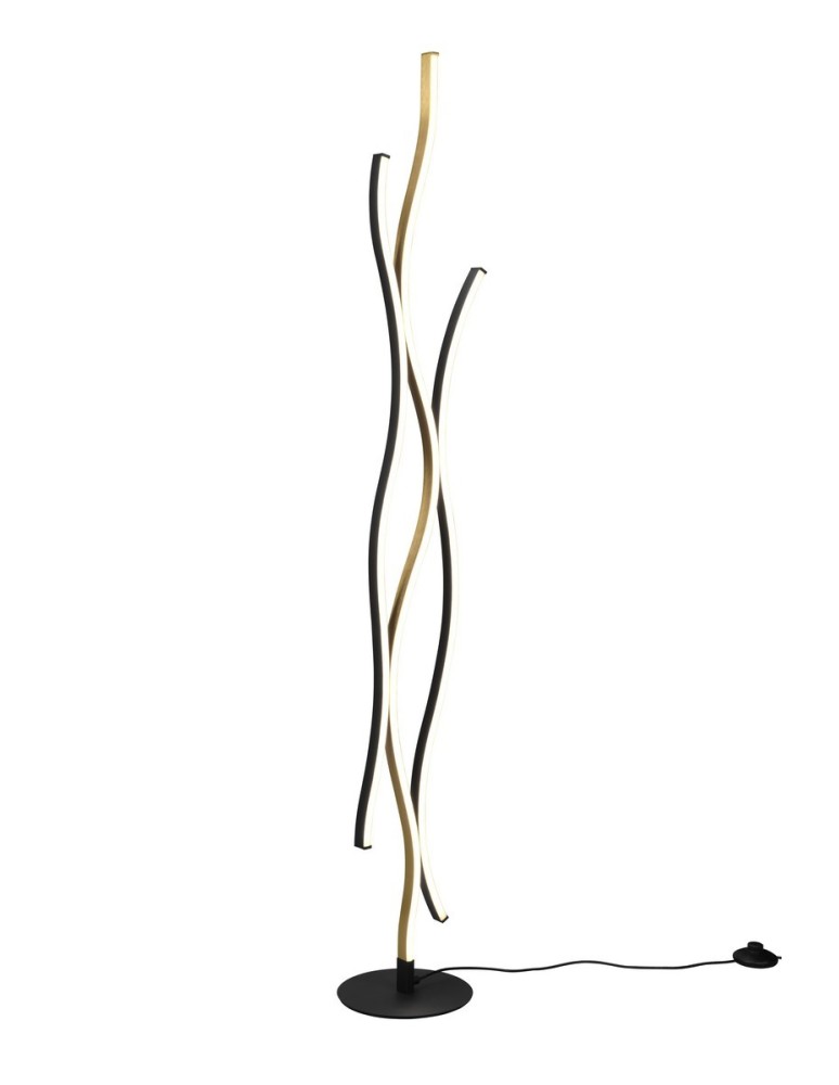 LED floor lamps - TRIO BLAZE Floor LED 1x28W 2300-4000K 3250lm Dimmable Gold 441210308 - product kolory-swiatla.pl 1