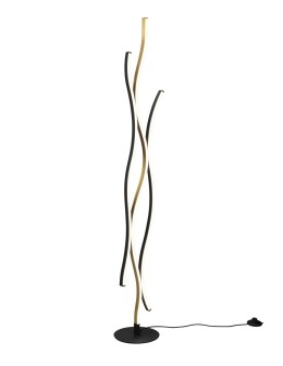 TRIO BLAZE Podłogowa LED 1x28W 2300-4000K 3250lm Ściemnialna złoty 441210308