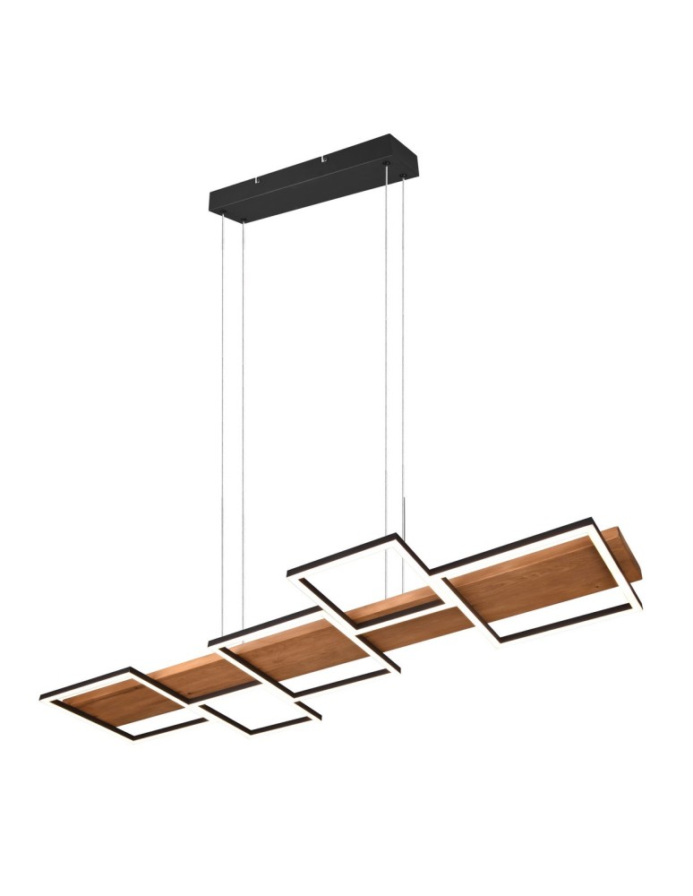 LED pendant lamps - TRIO HARPER LED Pendant 1x42W 3000K 5700lm Dimmable Black 322910532 - product kolory-swiatla.pl 1
