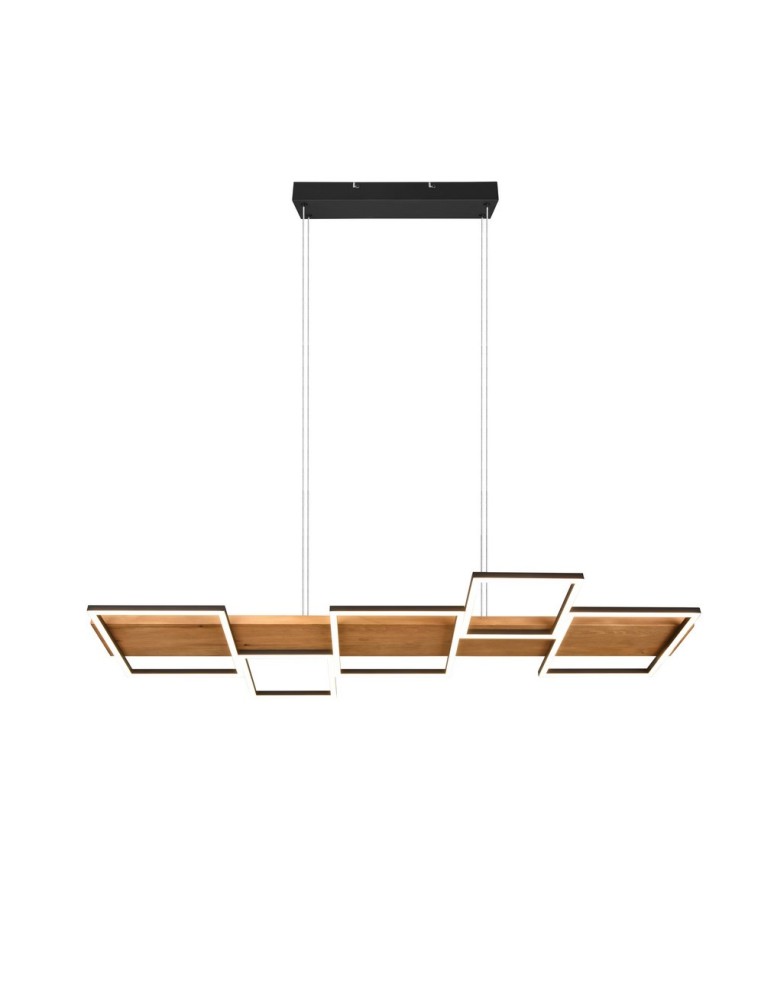 LED pendant lamps - TRIO HARPER LED Pendant 1x42W 3000K 5700lm Dimmable Black 322910532 - product kolory-swiatla.pl 2
