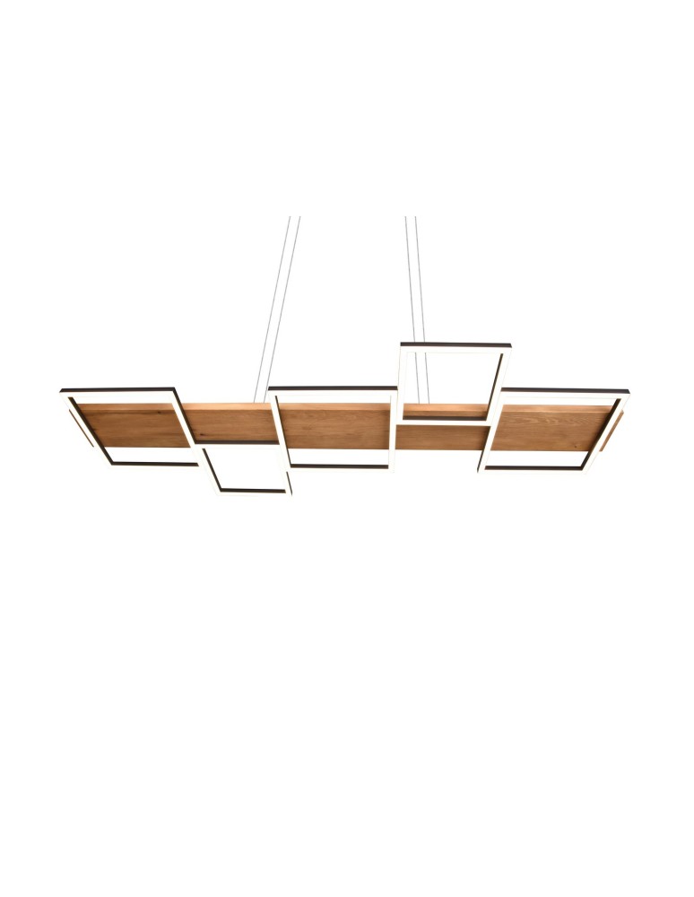LED pendant lamps - TRIO HARPER LED Pendant 1x42W 3000K 5700lm Dimmable Black 322910532 - product kolory-swiatla.pl 3