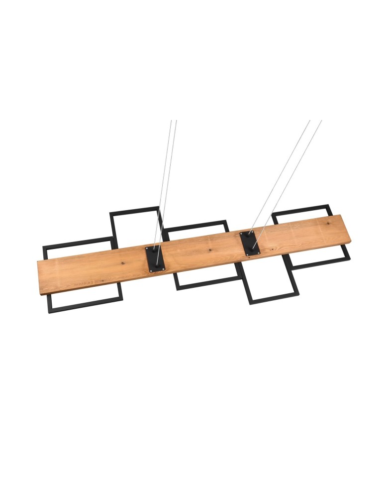 LED pendant lamps - TRIO HARPER LED Pendant 1x42W 3000K 5700lm Dimmable Black 322910532 - product kolory-swiatla.pl 4