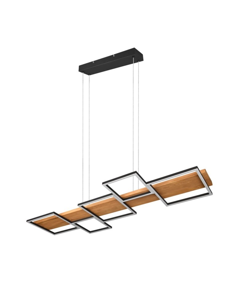 LED pendant lamps - TRIO HARPER LED Pendant 1x42W 3000K 5700lm Dimmable Black 322910532 - product kolory-swiatla.pl 5