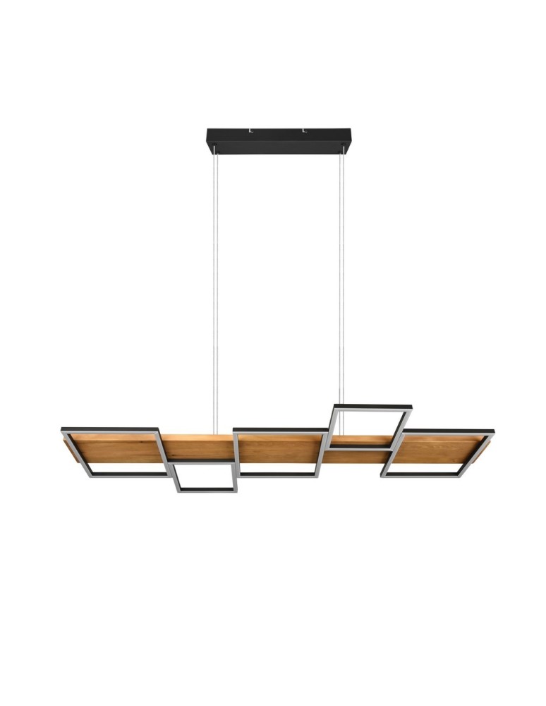 LED pendant lamps - TRIO HARPER LED Pendant 1x42W 3000K 5700lm Dimmable Black 322910532 - product kolory-swiatla.pl 6