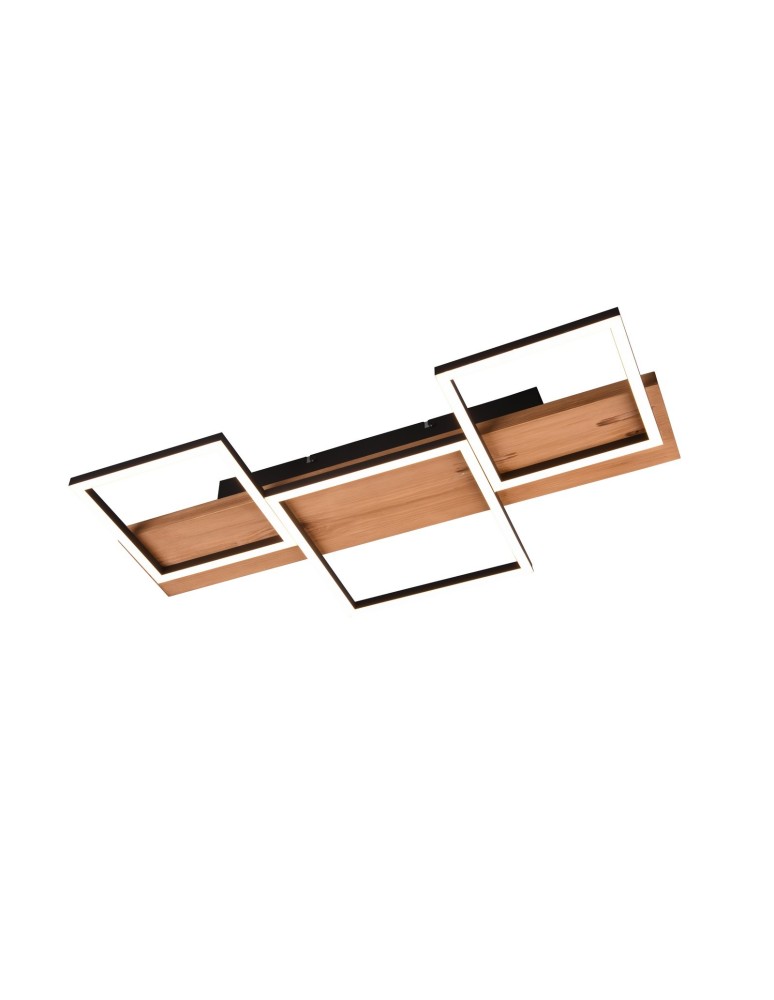 Modern ceiling lamps - TRIO HARPER LED Ceiling 1x30W 3000K 4000lm Dimmable Black 622910332 - product kolory-swiatla.pl 2