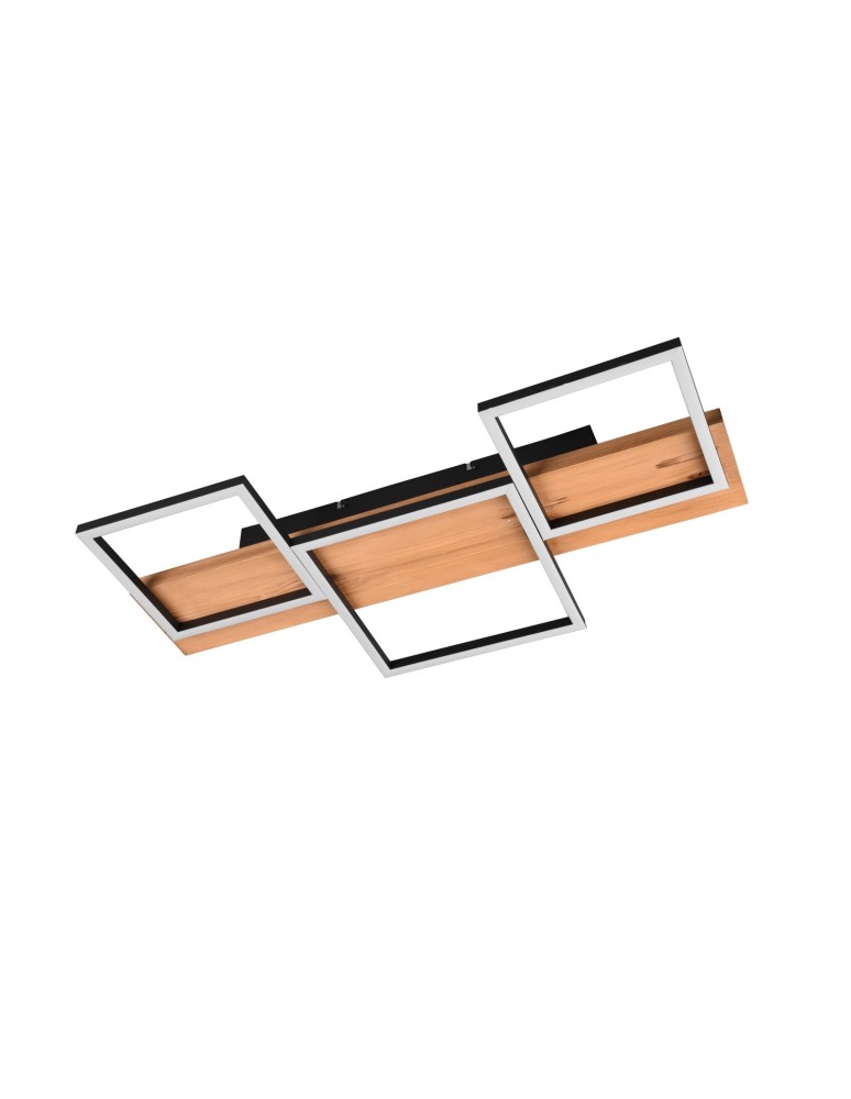 Modern ceiling lamps - TRIO HARPER LED Ceiling 1x30W 3000K 4000lm Dimmable Black 622910332 - product kolory-swiatla.pl 5