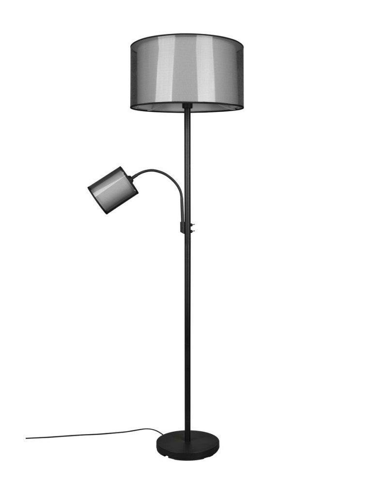 Lampy podłogowe - TRIO BURTON Podłogowa E27 1x60W czarny 411400232 - produkt kolory-swiatla.pl 4