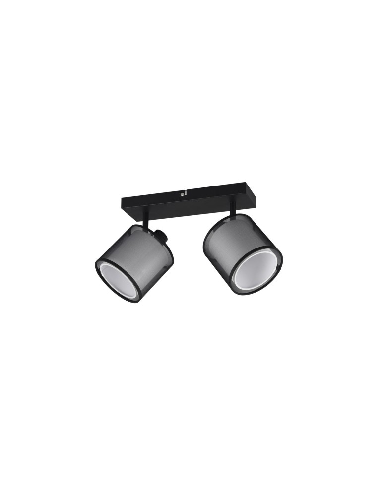 Ceiling spotlights - TRIO BURTON Spotlight E14 2x28W Dimmable Black 811400232 - product kolory-swiatla.pl 3