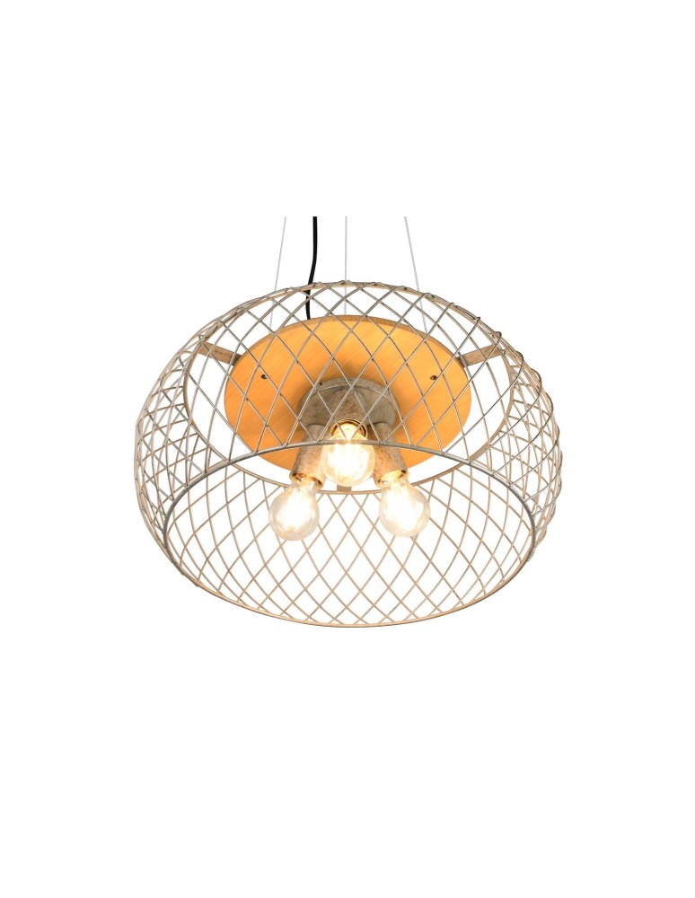 Pendant lamps - TRIO TAMIL Pendant E27 3x40W Dimmable Silver 311100367 - product kolory-swiatla.pl 3
