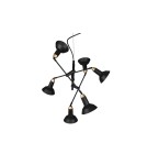 Pendant lamps - TRIO ROXIE Pendant E14 6x10W Dimmable Black 311900632 - product 3