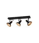 Ceiling spotlights - TRIO ROXIE Spotlight E14 3x10W Dimmable Black 811900332 - product 2