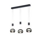 Triple pendant lamps - TRIO MADISON LED Pendant 3x8W 3000K 900lm Dimmable Black 342010332 - product 1