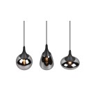Triple pendant lamps - TRIO LUMINA Pendant E14 3x40W Dimmable Black 317000332 - product 3
