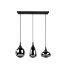 Triple pendant lamps - TRIO LUMINA Pendant E14 3x40W Dimmable Black 317000332 - product 6