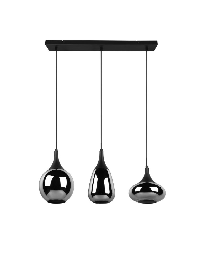 Triple pendant lamps - TRIO LUMINA Pendant E14 3x40W Dimmable Black 317000332 - product kolory-swiatla.pl 6