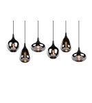 Pendant lamps - TRIO LUMINA Pendant E14 6x40W Dimmable Black 317000632 - product 4