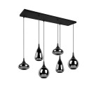 Pendant lamps - TRIO LUMINA Pendant E14 6x40W Dimmable Black 317000632 - product 5