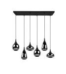 Pendant lamps - TRIO LUMINA Pendant E14 6x40W Dimmable Black 317000632 - product 6