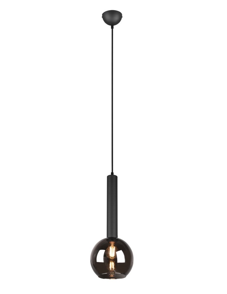 Pendant lamps - TRIO CLAYTON Pendant E27 1x28W Dimmable Black 310300132 - product kolory-swiatla.pl 1