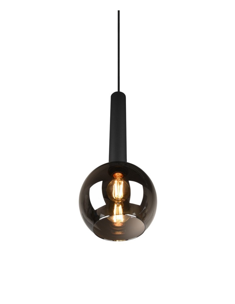 Pendant lamps - TRIO CLAYTON Pendant E27 1x28W Dimmable Black 310300132 - product kolory-swiatla.pl 2