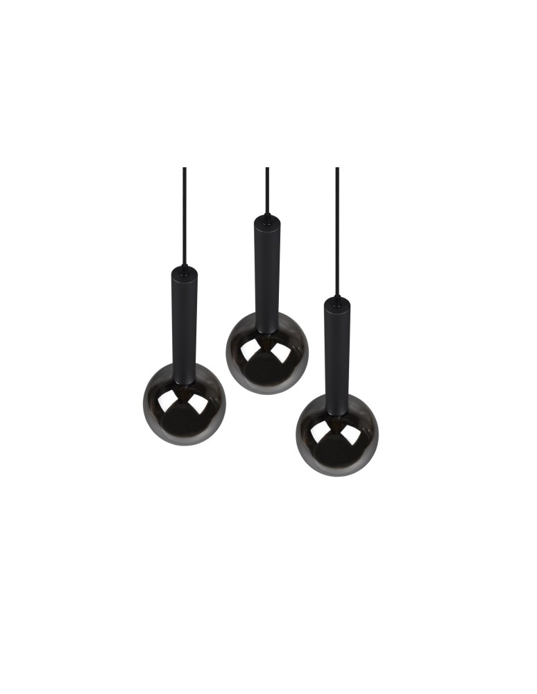 Triple pendant lamps - TRIO CLAYTON Pendant E27 3x28W Dimmable Black 310390332 - product kolory-swiatla.pl 6