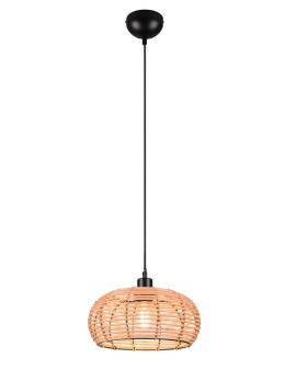 TRIO INGA Pendant E27 1x40W Dimmable Wood 312200136