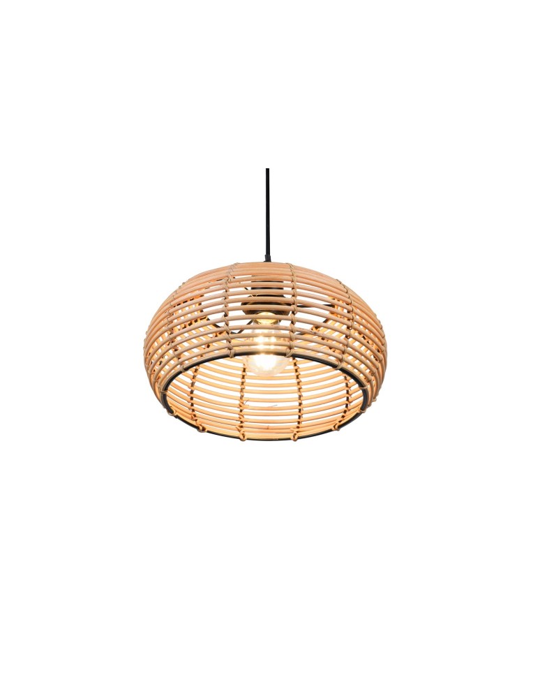Boho pendant lamps - TRIO INGA Pendant E27 1x40W Dimmable Wood 312200136 - product kolory-swiatla.pl 3