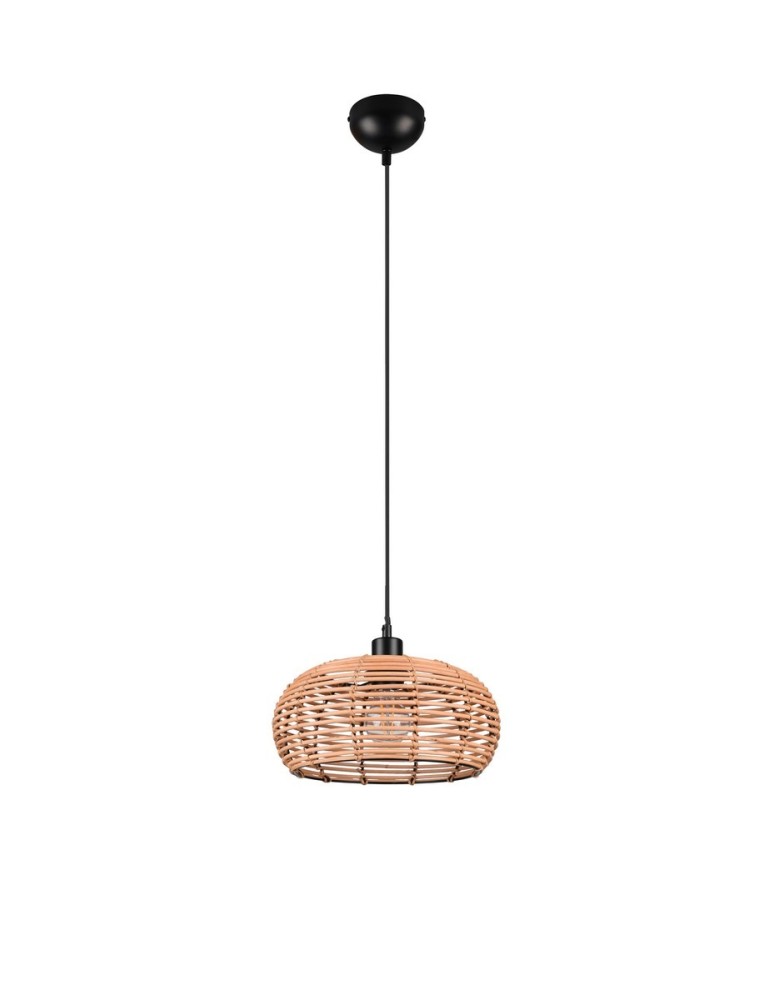 Boho pendant lamps - TRIO INGA Pendant E27 1x40W Dimmable Wood 312200136 - product kolory-swiatla.pl 4