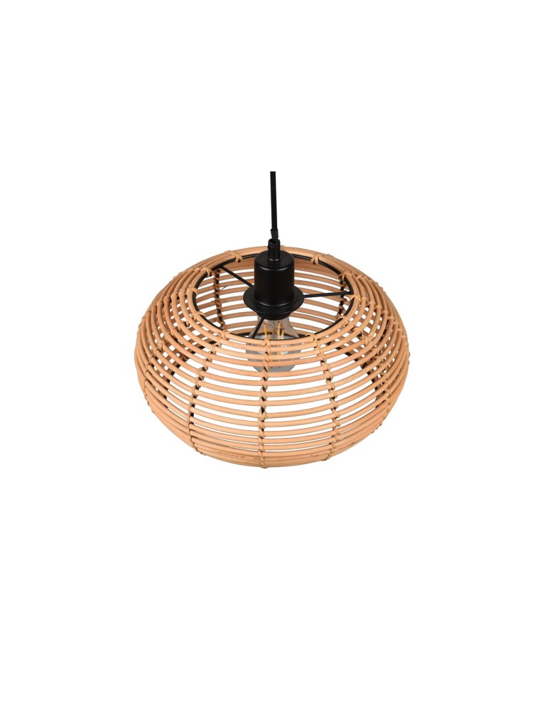 Boho pendant lamps - TRIO INGA Pendant E27 1x40W Dimmable Wood 312200136 - product kolory-swiatla.pl 5