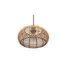 Boho pendant lamps - TRIO INGA Pendant E27 1x40W Dimmable Wood 312200136 - product 6