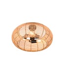 Boho ceiling lamps - TRIO INGA Ceiling E27 3x40W Dimmable Wood 612200336 - product 2