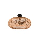 Boho ceiling lamps - TRIO INGA Ceiling E27 3x40W Dimmable Wood 612200336 - product 3