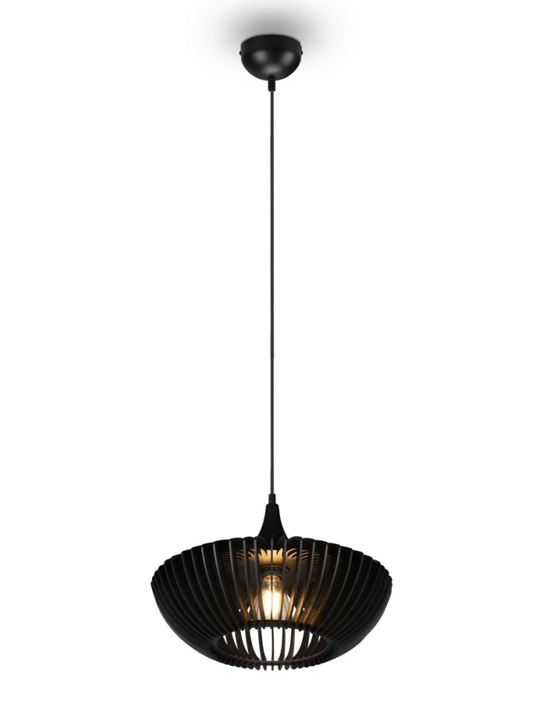 Pendant lamps - TRIO COLINO Pendant E27 1x40W Dimmable Black 315900132 - product kolory-swiatla.pl 1