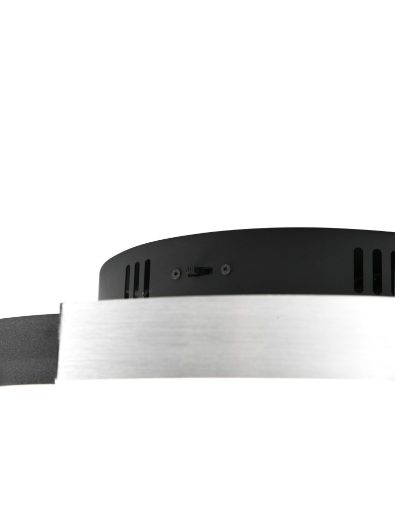 Modern ceiling lamps - TRIO CAYA LED Ceiling 1x58W 2300-4000K 6800lm Dimmable silver/black 641910205 - product kolory-swiatla.pl 3