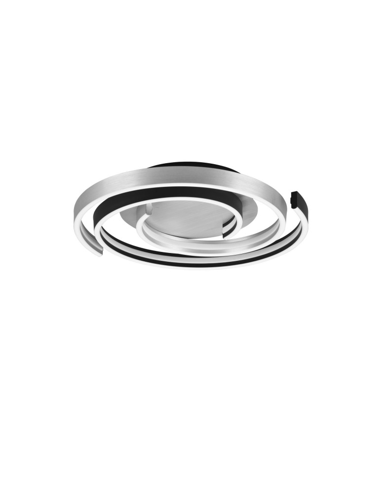 Modern ceiling lamps - TRIO CAYA LED Ceiling 1x58W 2300-4000K 6800lm Dimmable silver/black 641910205 - product kolory-swiatla.pl 6