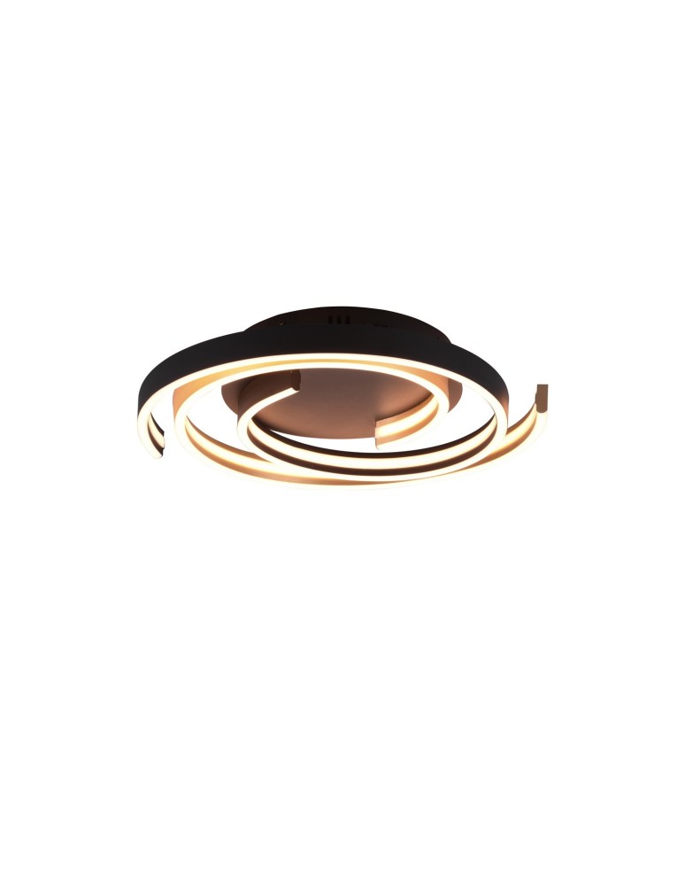 Modern ceiling lamps - TRIO CAYA LED Ceiling 1x58W 2300-4000K 6800lm Dimmable Gold 641910208 - product kolory-swiatla.pl 2