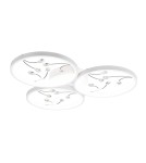 Modern ceiling lamps - TRIO GROOVY LED Ceiling 1x30W 4000K 3800lm Dimmable white 642110331 - product 1