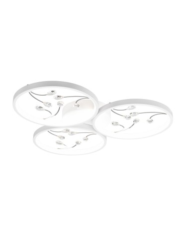 TRIO GROOVY LED Ceiling 1x30W 4000K 3800lm Dimmable white 642110331