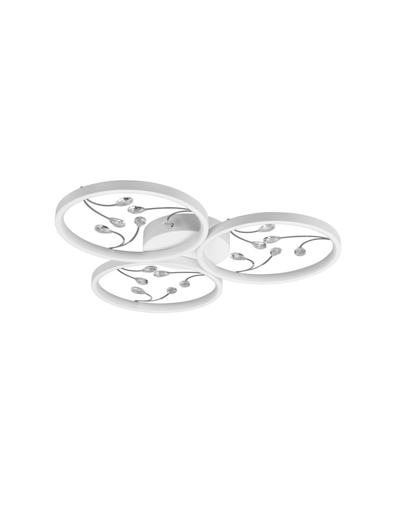 Modern ceiling lamps - TRIO GROOVY LED Ceiling 1x30W 4000K 3800lm Dimmable white 642110331 - product kolory-swiatla.pl 3