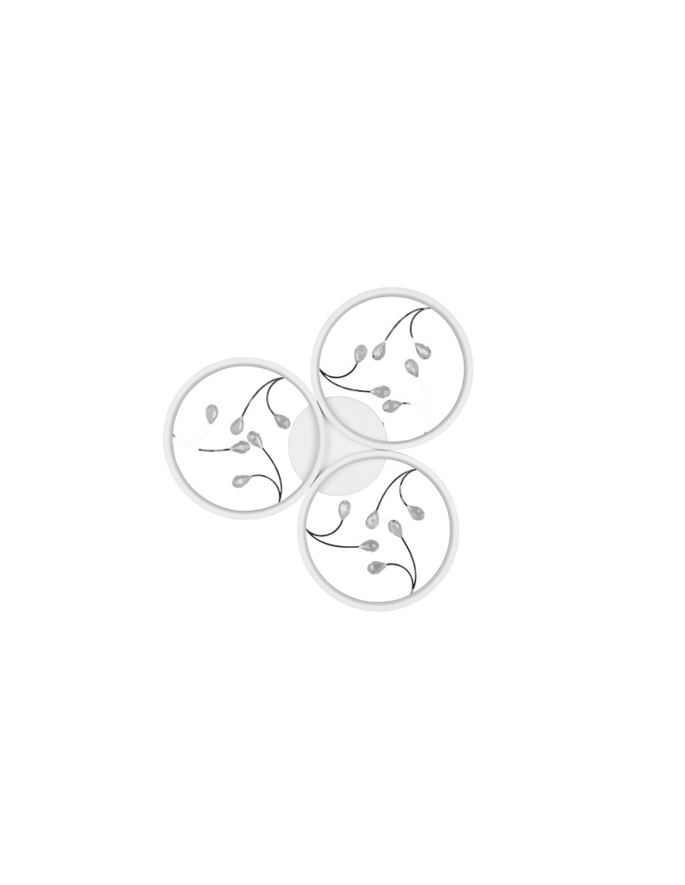 Modern ceiling lamps - TRIO GROOVY LED Ceiling 1x30W 4000K 3800lm Dimmable white 642110331 - product kolory-swiatla.pl 4