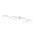 Modern ceiling lamps - TRIO GROOVY LED Ceiling 1x37W 4000K 4800lm Dimmable white 642110431 - product 1