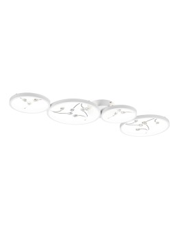 TRIO GROOVY LED Ceiling 1x37W 4000K 4800lm Dimmable white 642110431