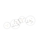 Modern ceiling lamps - TRIO GROOVY LED Ceiling 1x37W 4000K 4800lm Dimmable white 642110431 - product 2