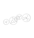 Modern ceiling lamps - TRIO GROOVY LED Ceiling 1x37W 4000K 4800lm Dimmable white 642110431 - product 4