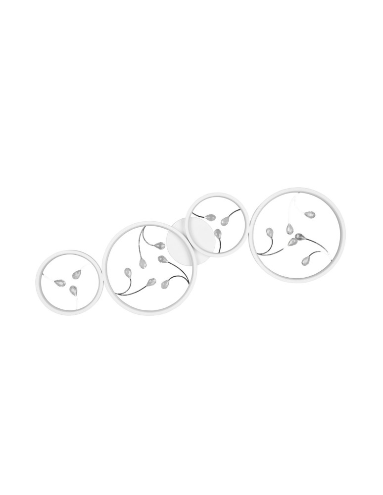 Modern ceiling lamps - TRIO GROOVY LED Ceiling 1x37W 4000K 4800lm Dimmable white 642110431 - product kolory-swiatla.pl 4