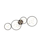 Modern ceiling lamps - TRIO GROOVY LED Ceiling 1x37W 3000K 4600lm Dimmable Black 642110432 - product 2