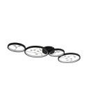 Modern ceiling lamps - TRIO GROOVY LED Ceiling 1x37W 3000K 4600lm Dimmable Black 642110432 - product 3