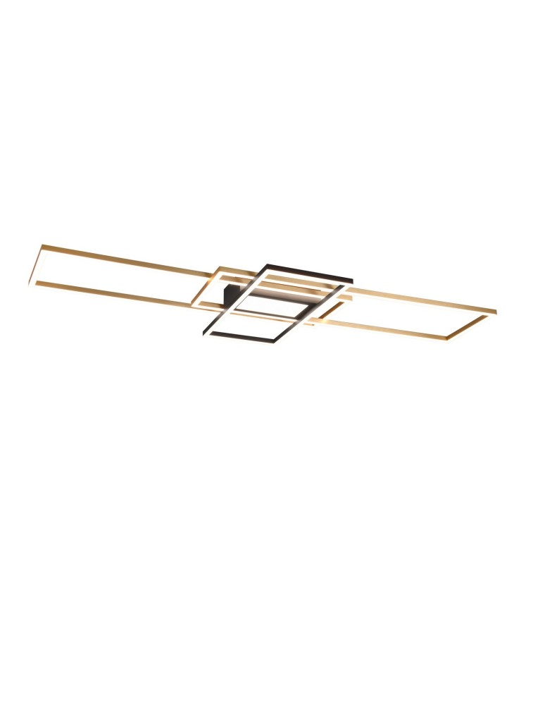 Modern ceiling lamps - TRIO IRVINE LED Ceiling 1x60W 3000 - 6500K 7100lm Dimmable Gold 620010408 - product kolory-swiatla.pl 1