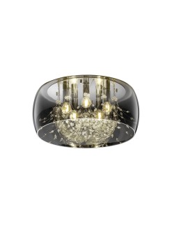 TRIO CRYSTEL Sufitowa E14 5x28W Ściemnialna srebrny 616700506